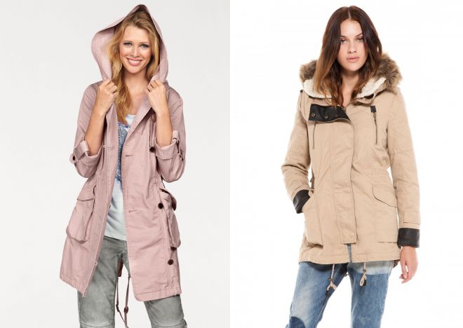 бежевая парка 2018