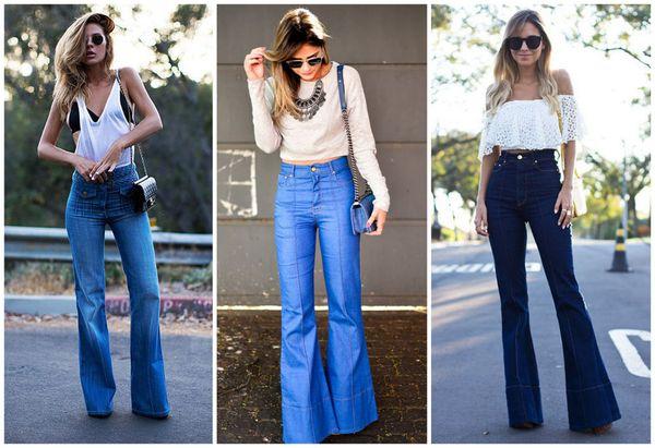 джинсы клеш