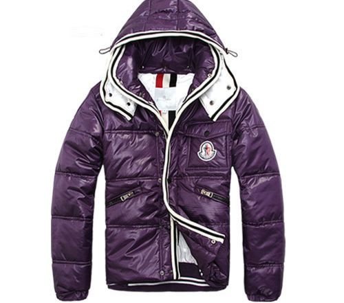 Мужской фиолетовый пуховик