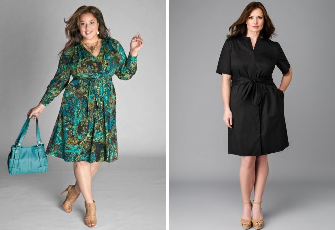 платья из ситца для полных женщин