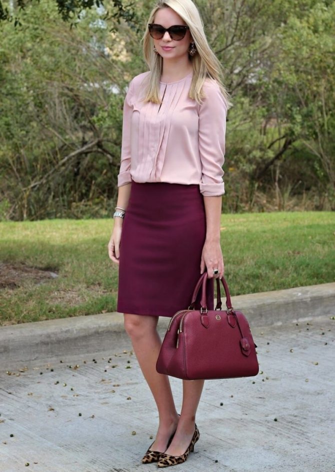 С чем носить и правильно сочетать красную юбку карандаш - создаем шикарные образы