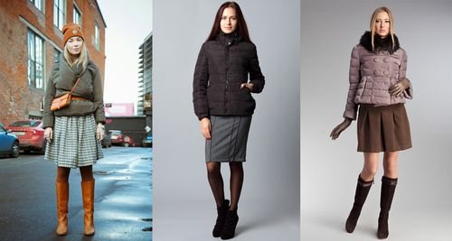 Юбки средней длины