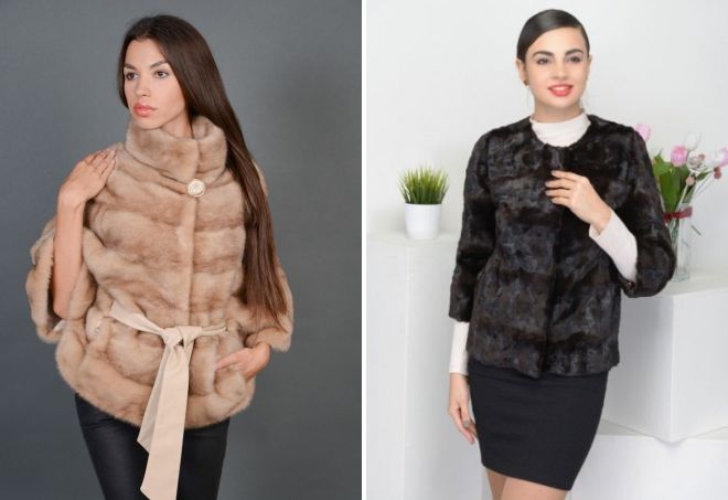 короткая норковая шуба автоледи