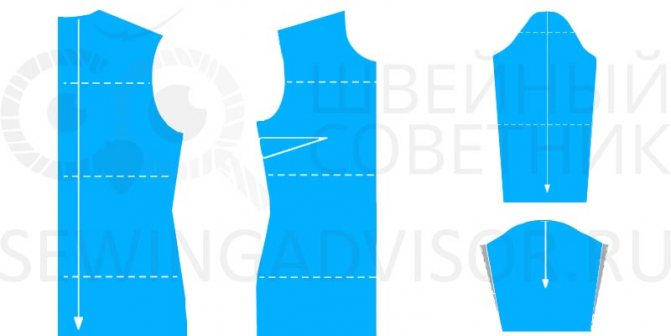 Корректировка плечевого изделия