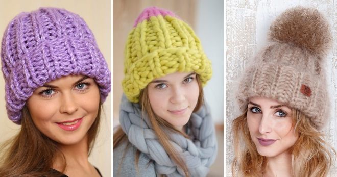 С какой шапкой носить серый пуховик вязаная