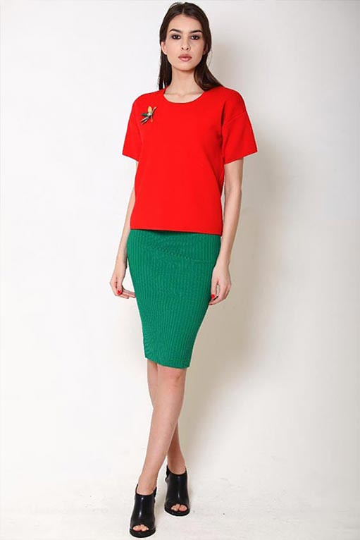 с красным верхом