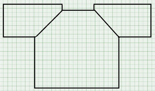 Выкройка Блузка с рукавами реглан