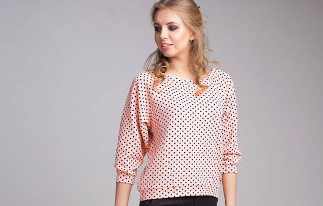 Выкройка Блузка с рукавами реглан